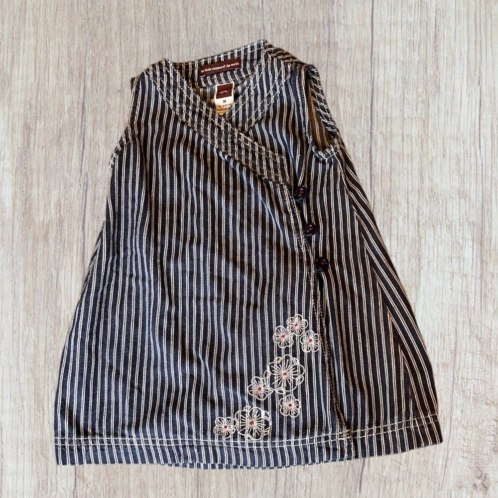 18m Tea Collection Chambray Crossover Jumper